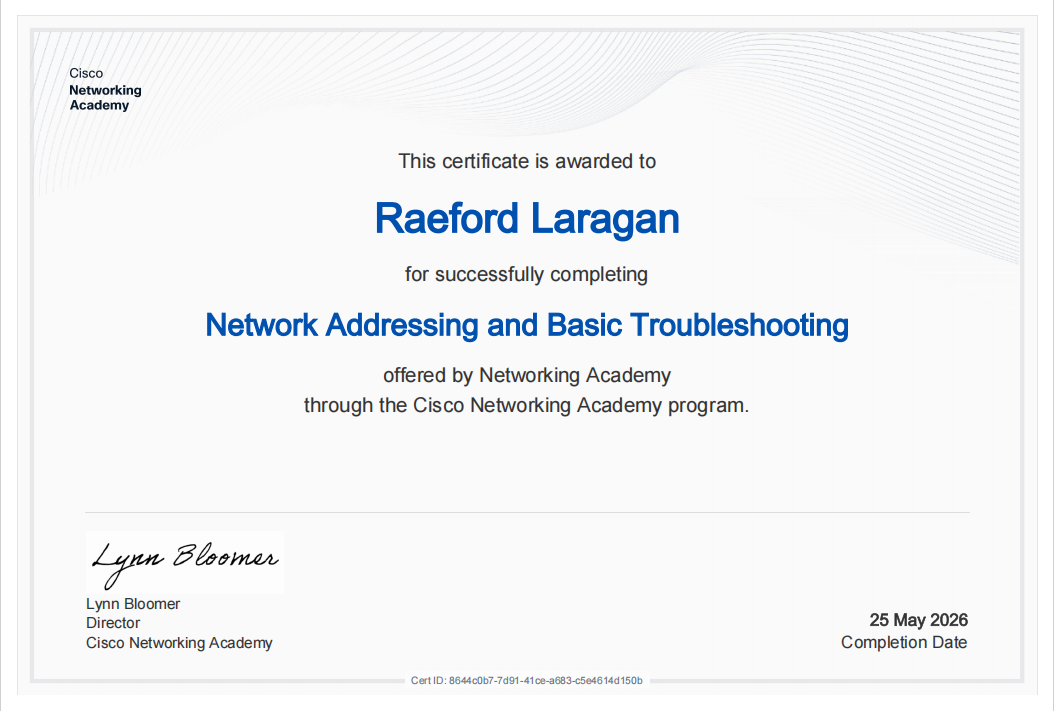 Networking Addressing and Basic Troubleshooting