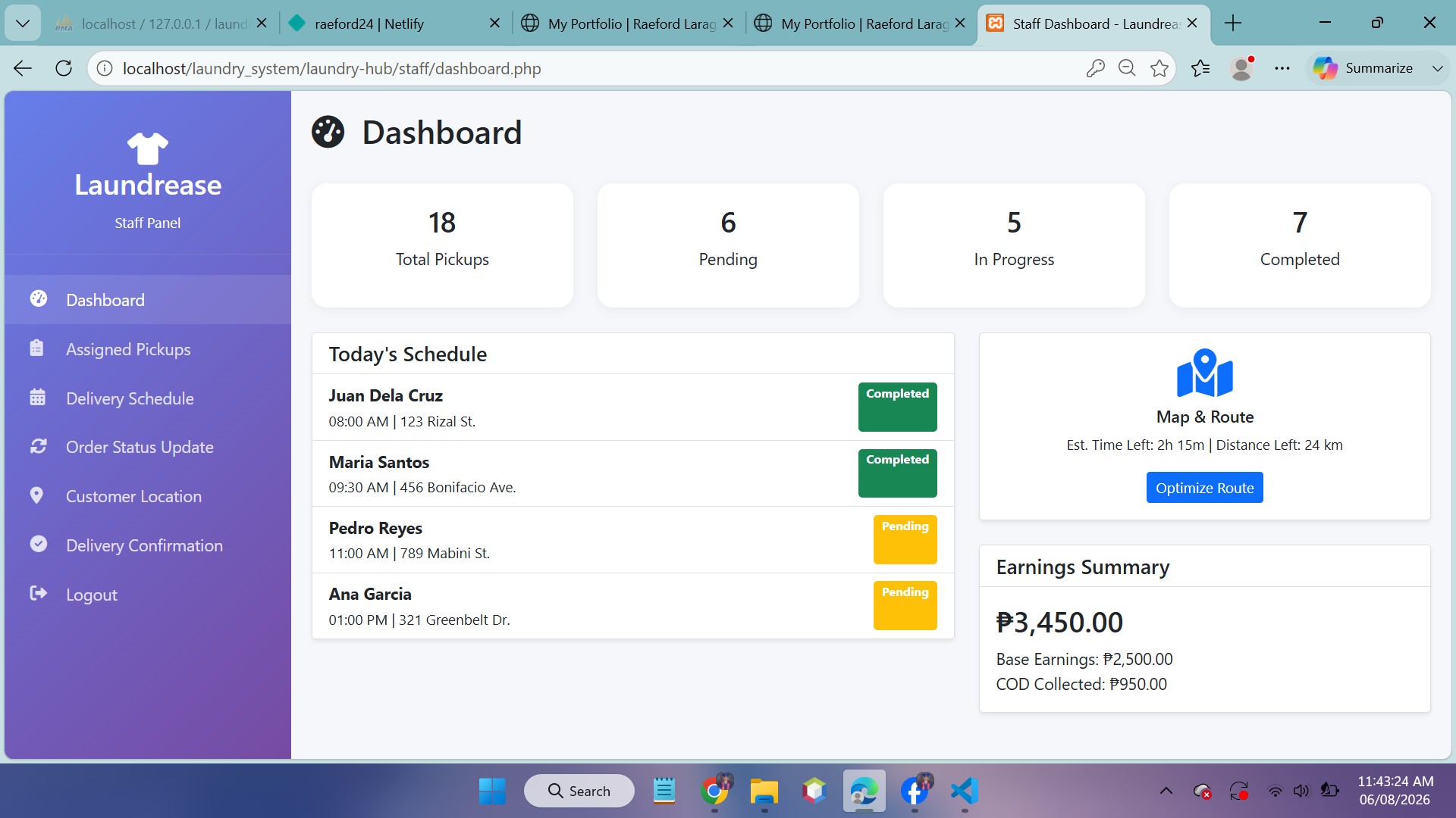 Laundry System Screenshot 3