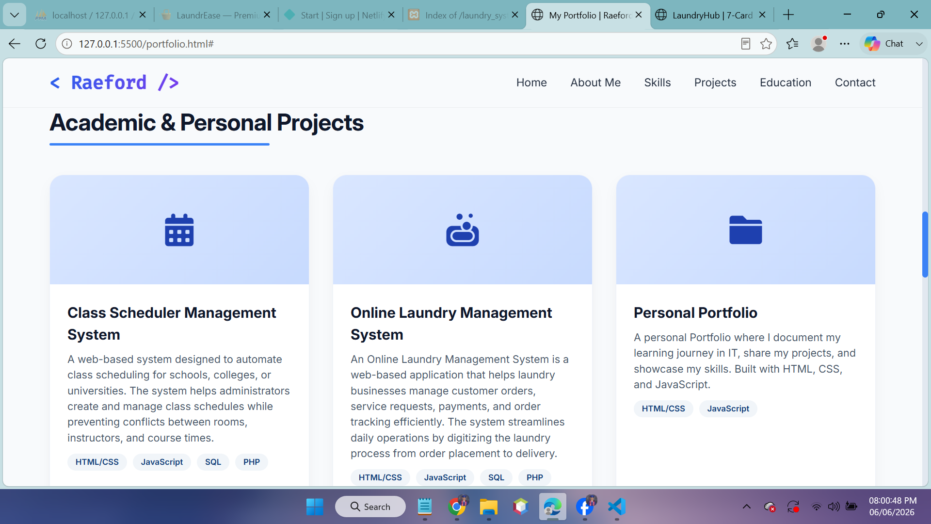 Portfolio Screenshot 3
